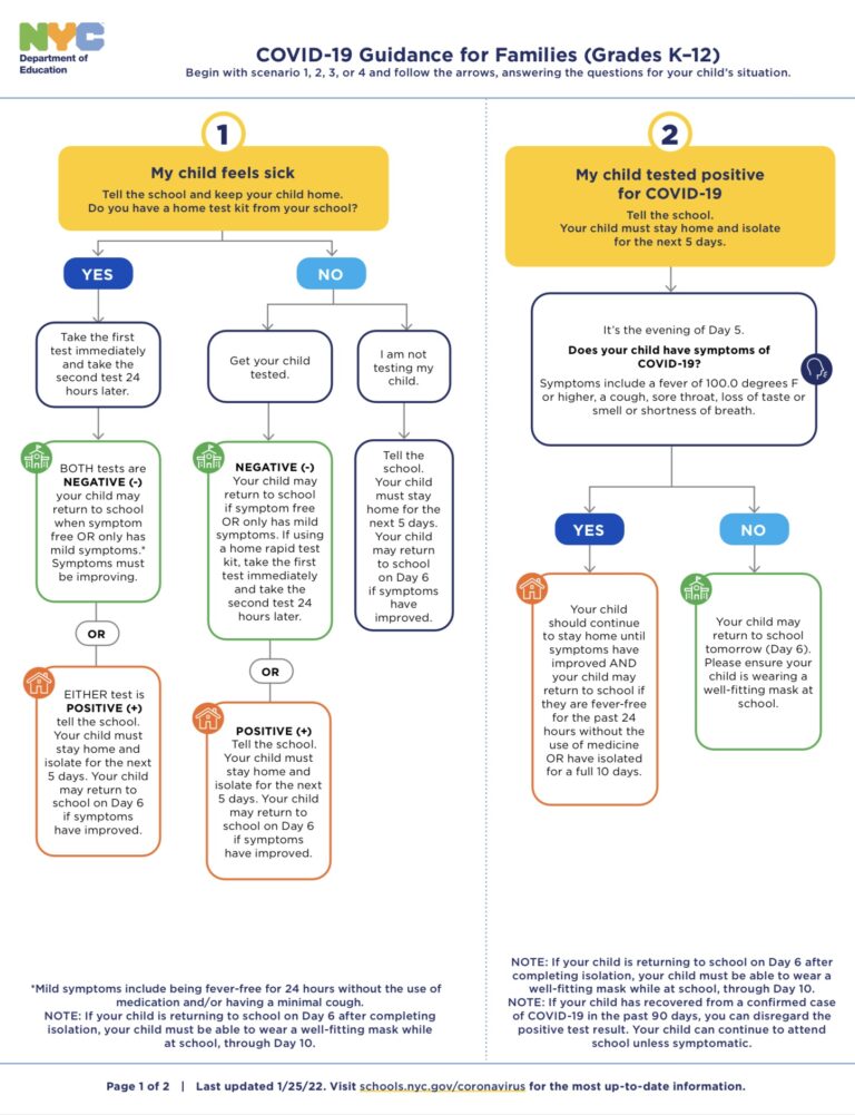 » NYC DOE Explains Quarantine in a Flow Chart Chancellor's Parent Advisory Council