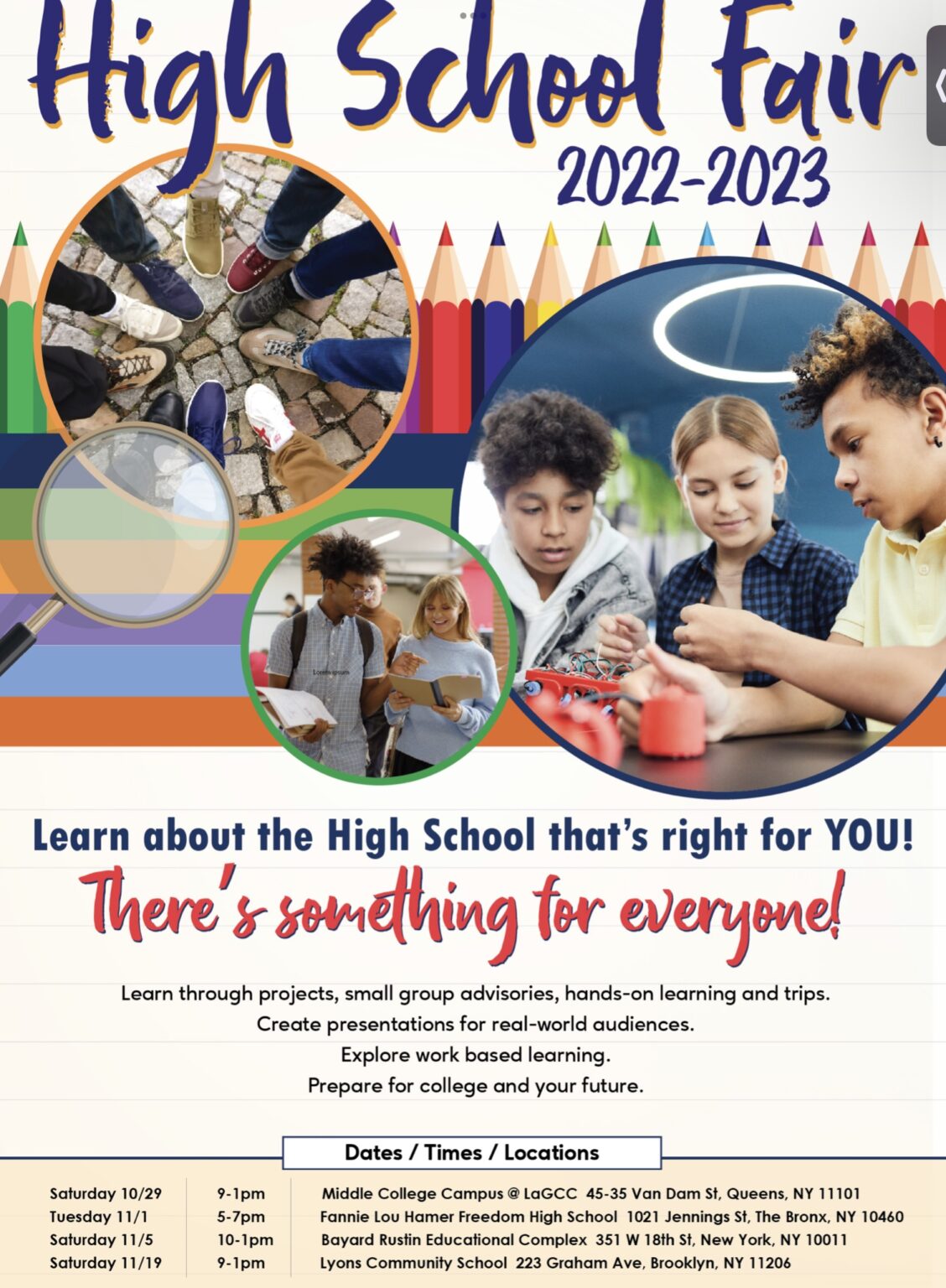 » NYCDOE High School Fair 2022-2023 Schedule | Chancellor's Parent