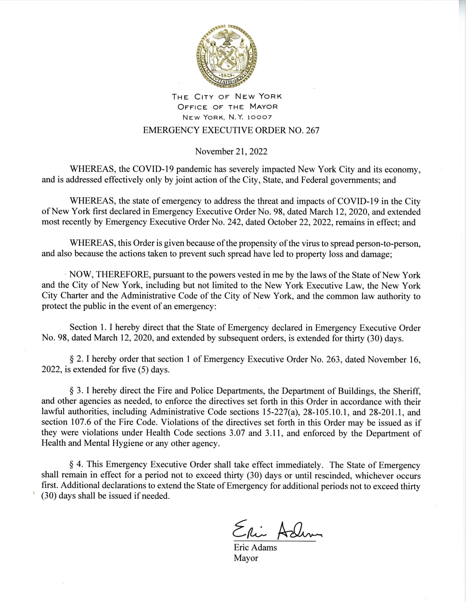 » Open Meetings Law Update Extended to 01/20/2023 Chancellor's Parent