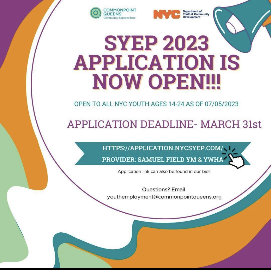 » Reminder SYEP Application are Open Until March 31st! Chancellor's