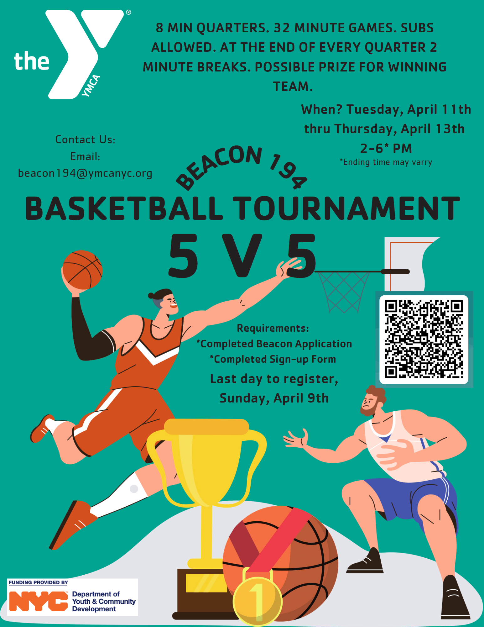 » Beacon 194 Basketball Tournament 5 V 5 April 11th – 13th | Chancellor ...