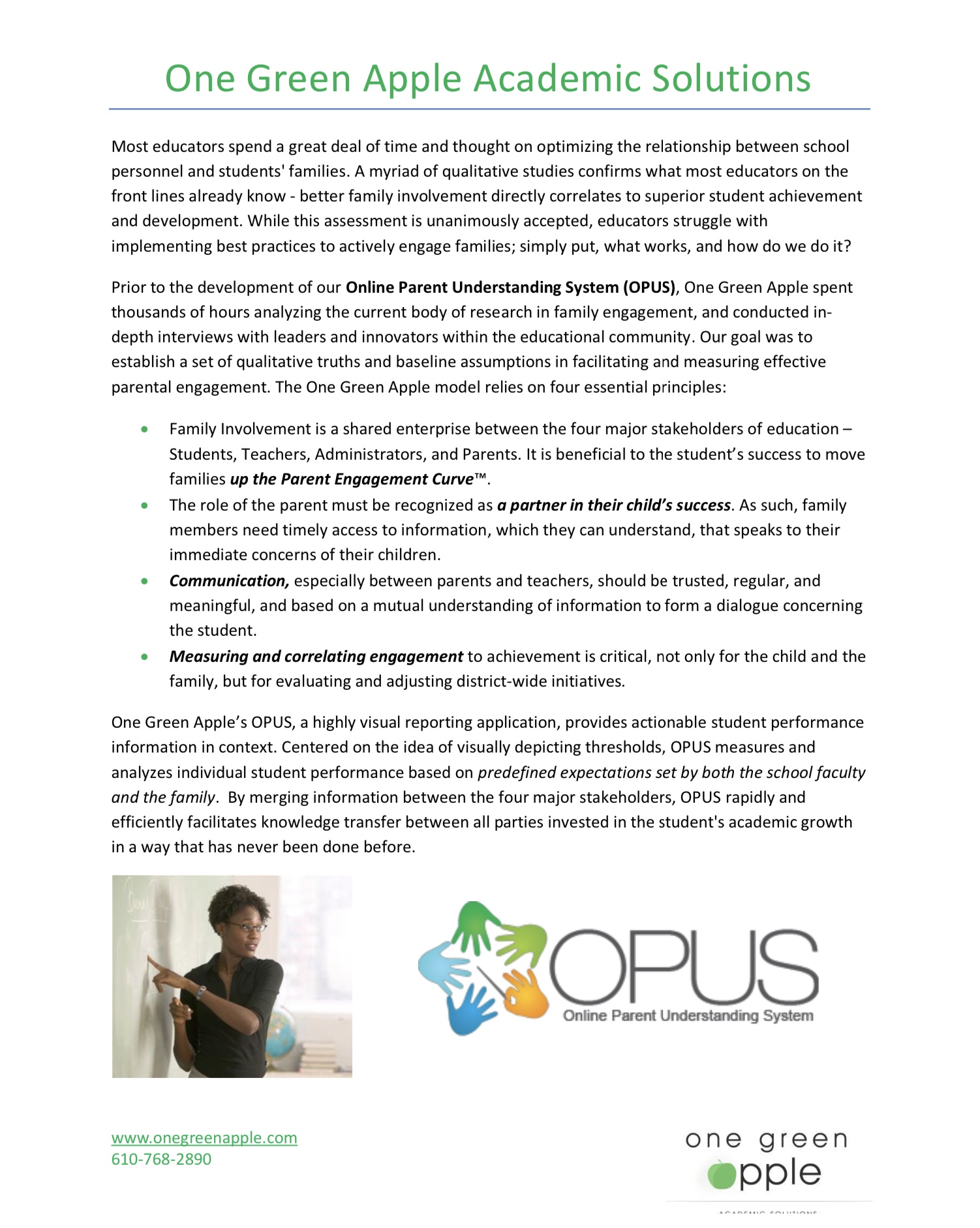 » FYI! One Green Apple Family Engagement Initiative – OPUS | Chancellor ...