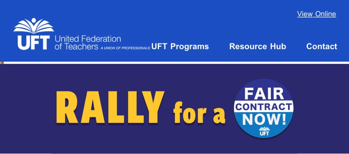 » FYI! UFT Support your children’s educators at a rally for a fair
