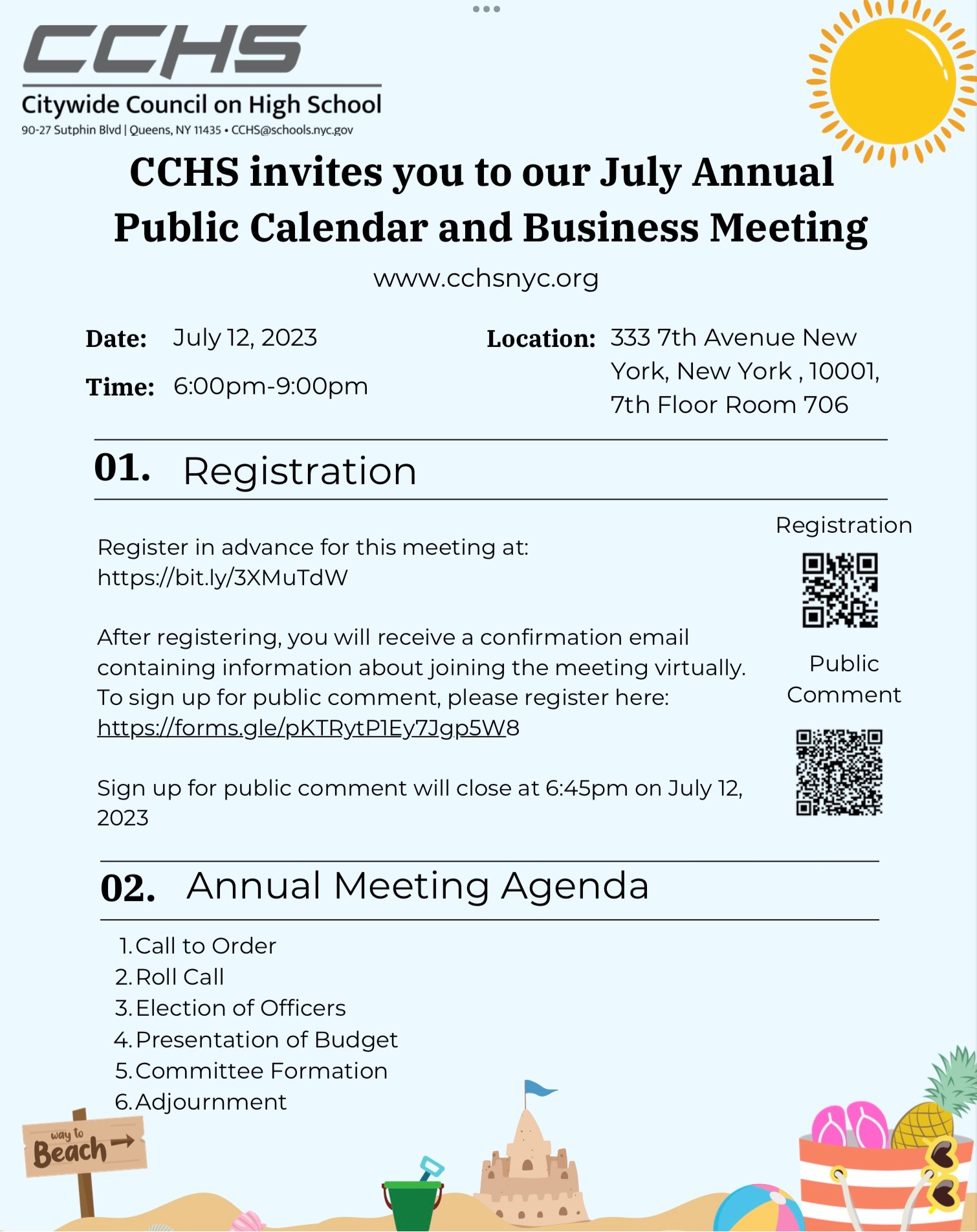 Join Citywide Council On High Schools In Our Annual July Calendar Join Citywide Council On High Schools In Our Annual July Calendar